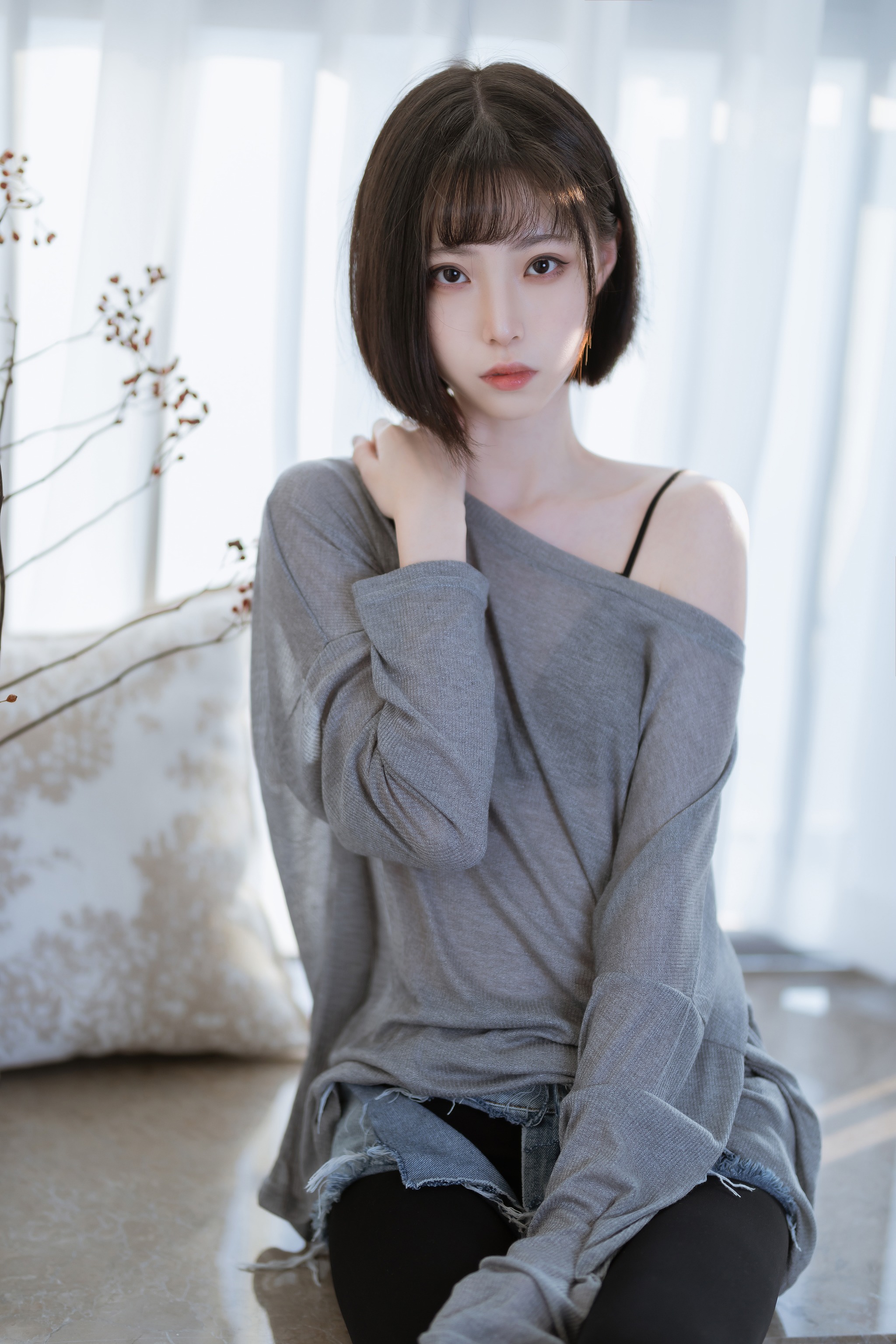 图片[1]-许岚LAN – NO.027 半透毛衣[40P]-XikXak